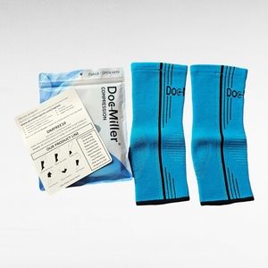Doc Miller Blue Ankle Compression Sleeves for Men and Women One pair X-Large